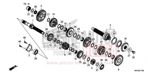 BOITE DE VITESSES CB650RAK de 2019